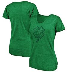 Women's Fanatics Branded Heathered Gray Oakland Athletics Traditional  Raglan Tri-Blend Notch Neck T-Shirt