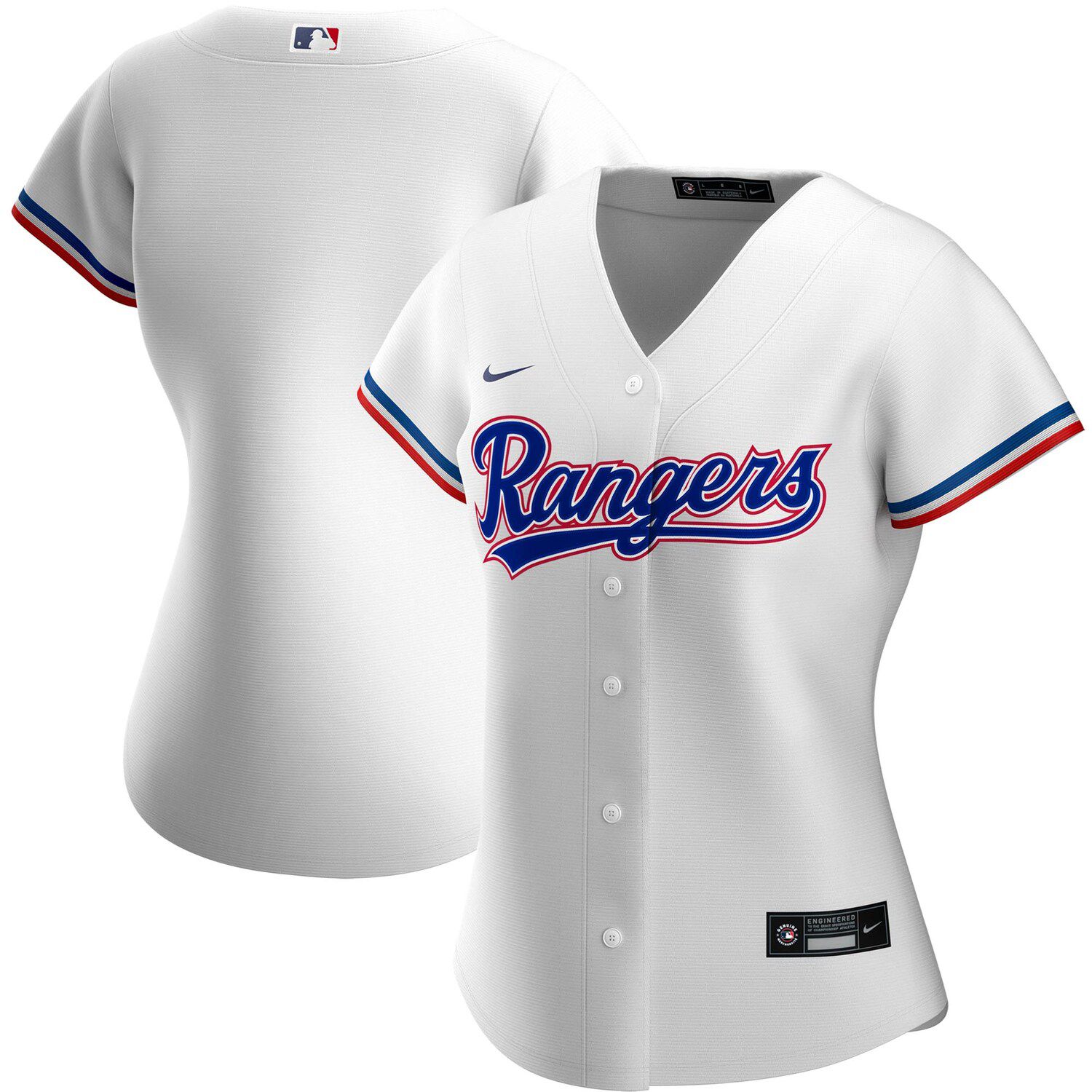 white texas rangers jersey