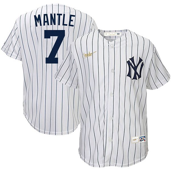 Men's Nike Mickey Mantle White New York Yankees Home Cooperstown Collection  Player Jersey