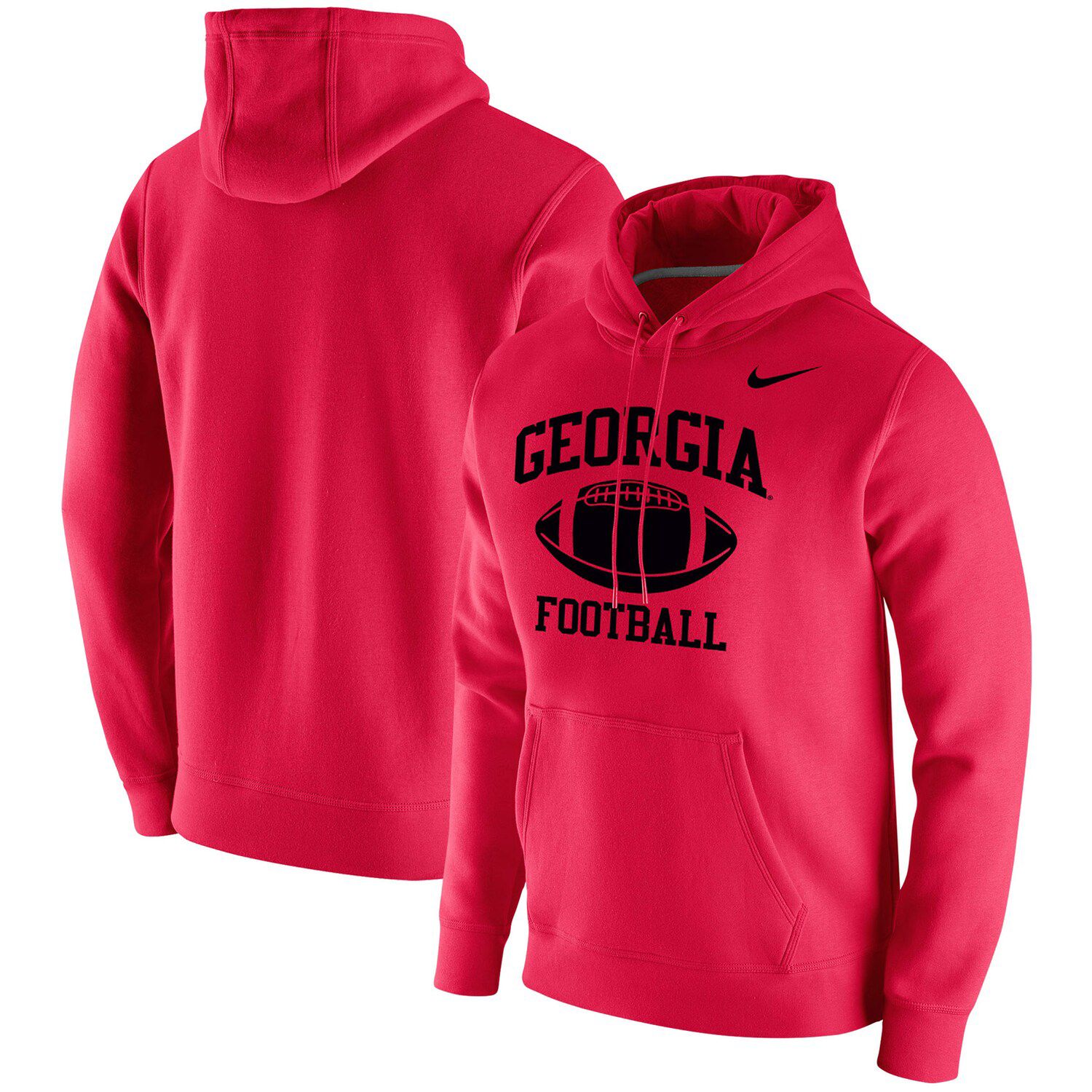 all red nike hoodie