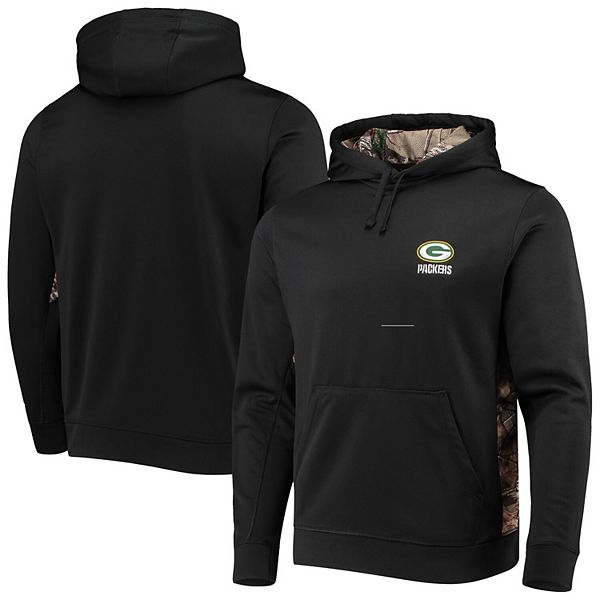 Men's Dunbrooke Black/Realtree Camo Green Bay Packers Logo Ranger Pullover  Hoodie