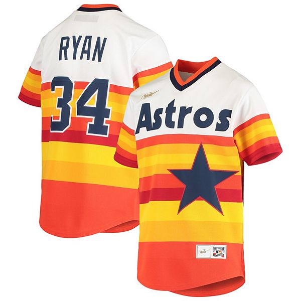 Nike Men's Houston Astros Nolan Ryan White Home Cooperstown Collection Player Jersey
