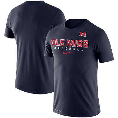Men's Nike Navy Ole Miss Rebels Baseball Legend Performance T-Shirt