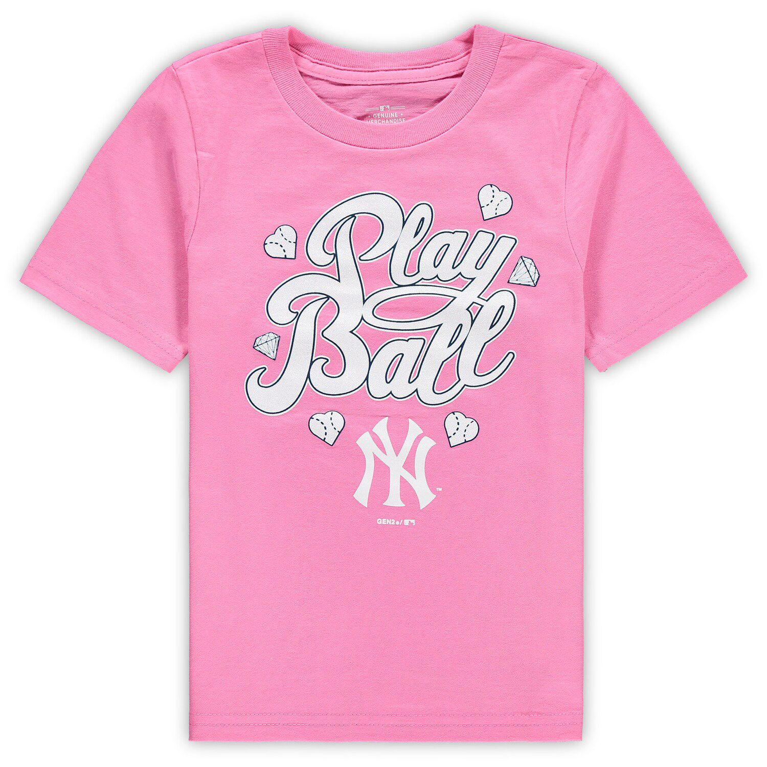 pink yankees shirt