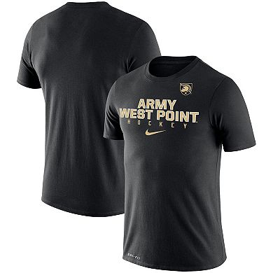 Men's Nike Black Army Black Knights Team Hockey Legend Performance T-Shirt