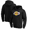 Men's Fanatics Branded Black Los Angeles Lakers Primary Team Logo Pullover Hoodie