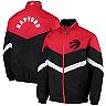 Men's Starter Black/Red Toronto Raptors Bank Shot Oxford Full-Zip Jacket