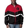 Men's Starter Black/Red Toronto Raptors Bank Shot Oxford Full-Zip Jacket