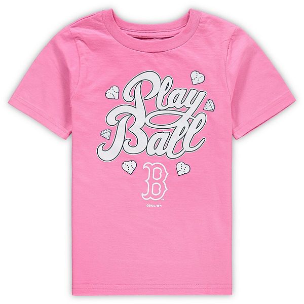Preschool Pink Boston Red Sox Ball Girl T-Shirt