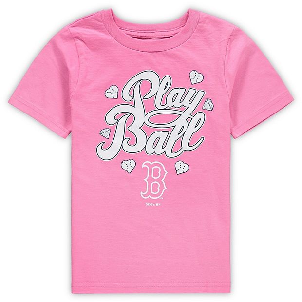 Preschool Pink Boston Red Sox Ball Girl T-Shirt