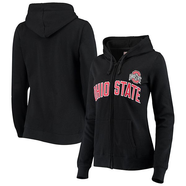 black ohio state zip up hoodie