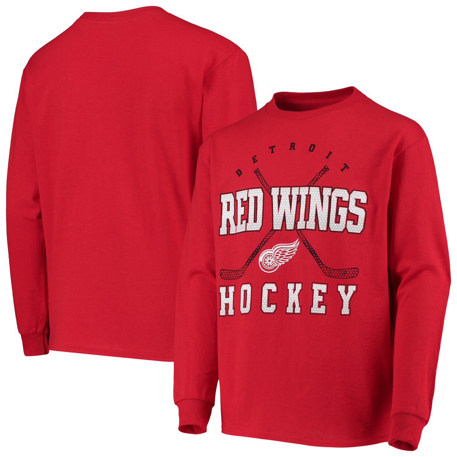 red wings long sleeve shirt