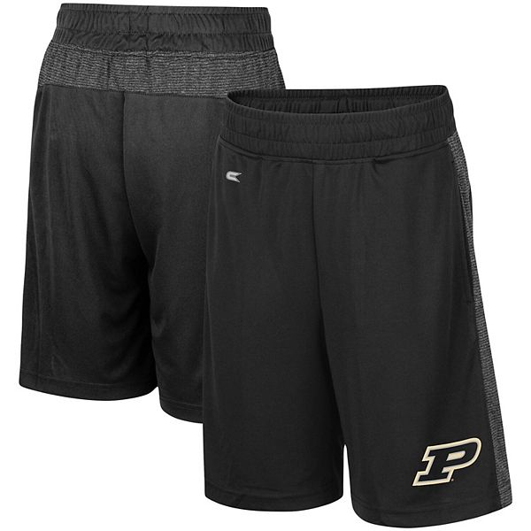 Youth Colosseum Black Purdue Boilermakers Sabertooth Pocketed Shorts