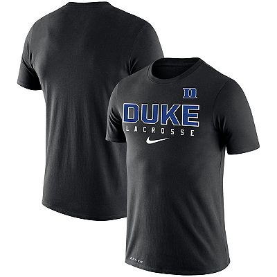 Men s Nike Black Duke Blue Devils Lacrosse Legend 2.0 Performance T Shirt
