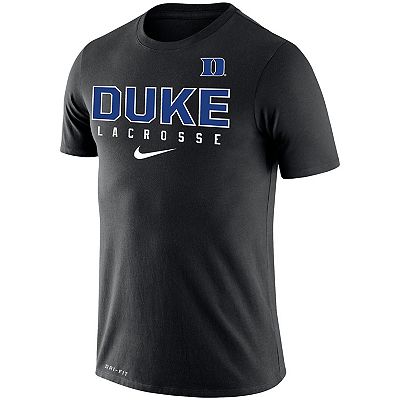 Men s Nike Black Duke Blue Devils Lacrosse Legend 2.0 Performance T Shirt