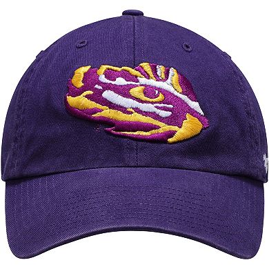 Men's '47 Purple LSU Tigers Team Clean Up Adjustable Hat