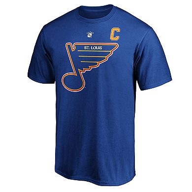 Men's Fanatics Branded Brett Hull Blue St. Louis Blues Authentic Stack Retired Player Name & Number T-Shirt