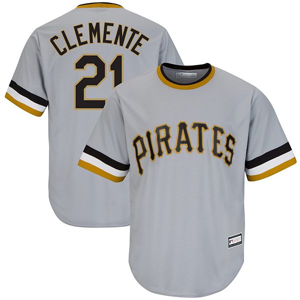 Youth Roberto Clemente Pittsburgh Pirates Cooperstown Collection Jersey Tee