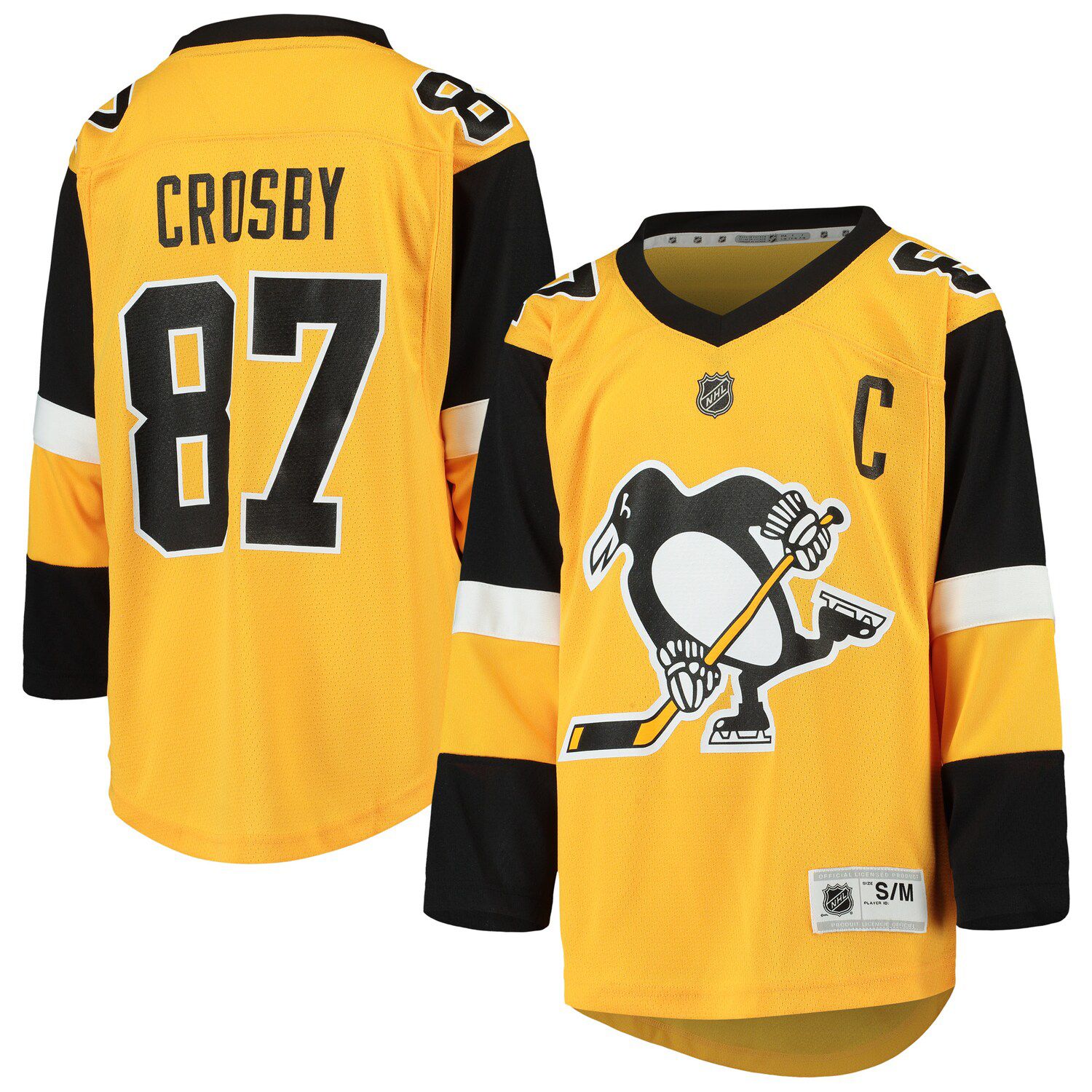 pittsburgh penguins gold jersey