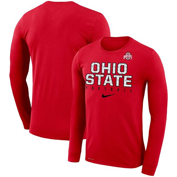  Nike Ohio State Buckeyes Scarlet Team Football T-shirt :  Sports Fan T Shirts : Sports & Outdoors