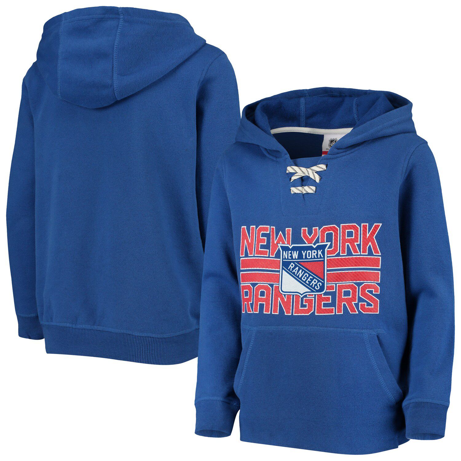rangers lace up hoodie