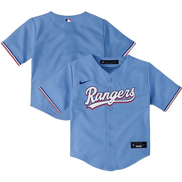 Toddler Nike Light Blue Texas Rangers Alternate 2020 Replica Player Jersey
