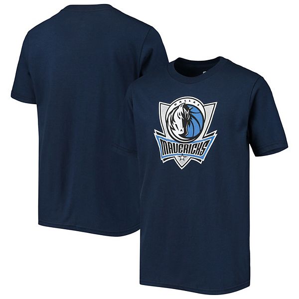 Youth Navy Dallas Mavericks Primary Logo T-Shirt