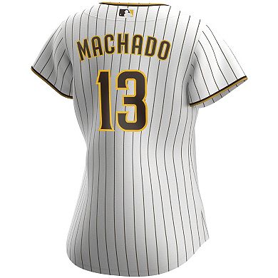 Women's Nike Manny Machado White/Brown San Diego Padres Home Replica Player Jersey