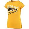 Girls Youth Gold Pittsburgh Pirates Fly the Flag T-Shirt