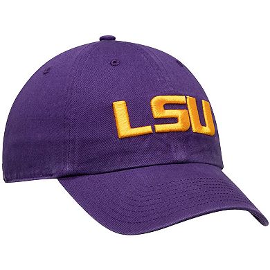 Men's '47 Purple LSU Tigers Logo Clean Up Adjustable Hat