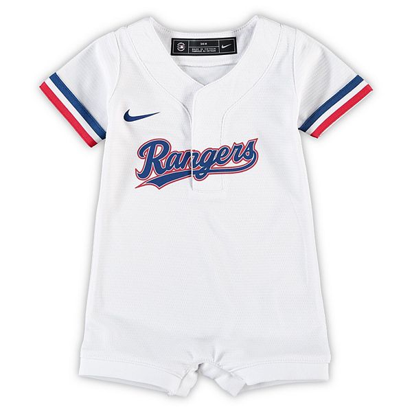 Newborn & Infant Nike White Texas Rangers Official Jersey Romper
