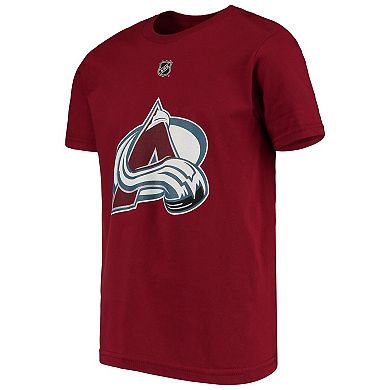 Youth Nathan MacKinnon Burgundy Colorado Avalanche Player Name & Number T-Shirt