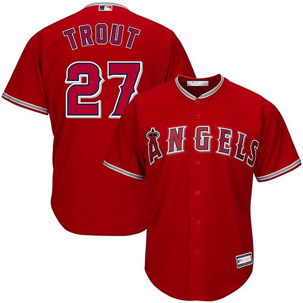 Men's Mike Trout Red Los Angeles Angels Big & Tall Replica Player