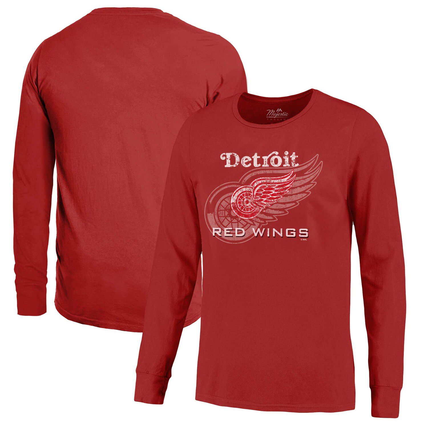 detroit red wings long sleeve t shirt
