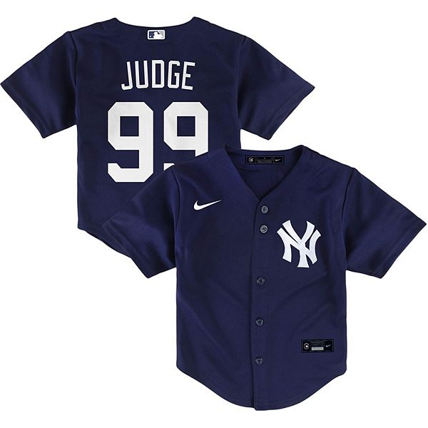 New York Yankees Nike Official Replica Home Jersey - Mens with Judge 99  printing