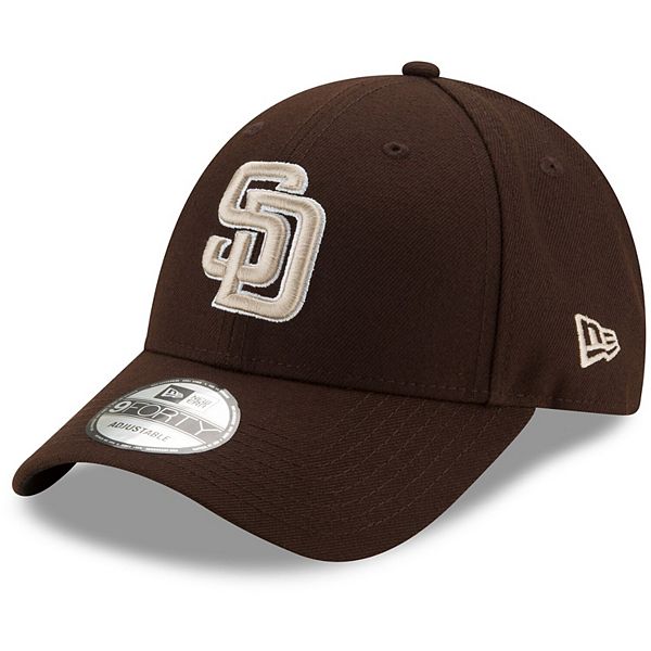 Men s New Era Brown San Diego Padres Alternate The League 9FORTY Adjustable Hat