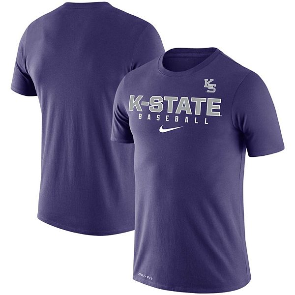Men's Nike Purple Kansas State Wildcats Baseball Legend Performance T-Shirt
