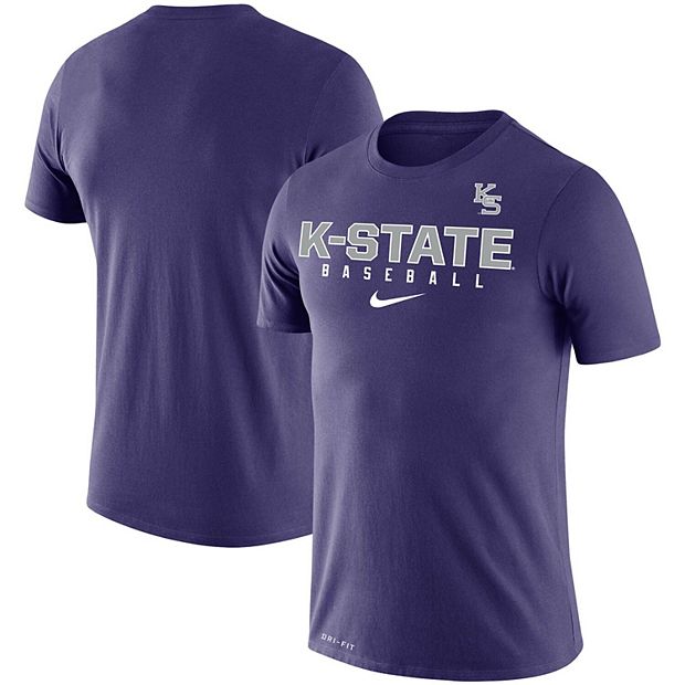 NCAA Kansas State Wildcats Custom Name Purple Baseball Jersey V2