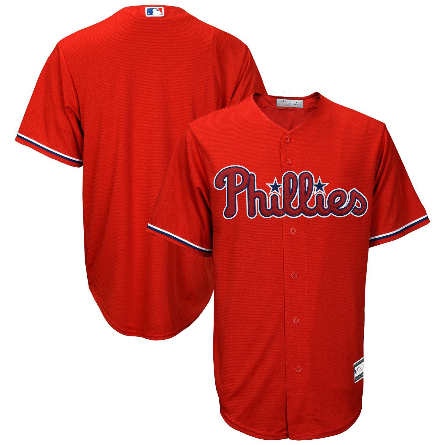 phillies button up jersey