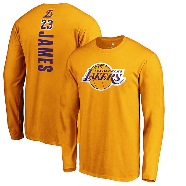 LeBron James Los Angeles Lakers Youth Icon Name & Number T-Shirt - Gold