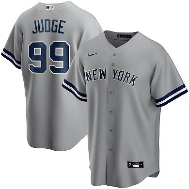 Youth Nike Aaron Judge Gray New York Yankees Road Replica Player Jersey