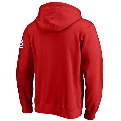 Men's Fanatics Branded Red St. Louis Cardinals Team Front Line Pullover ...