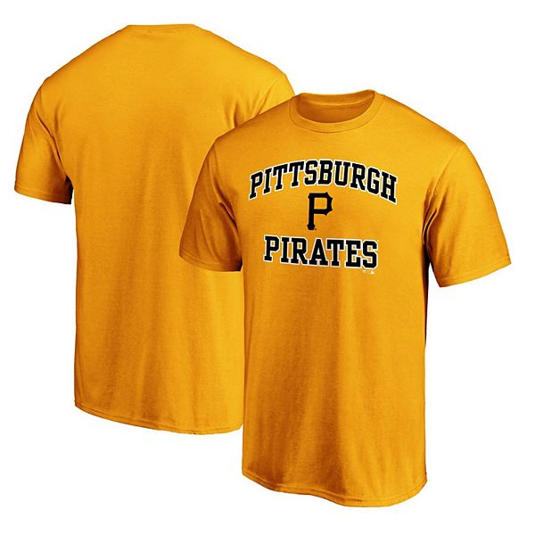 شركة سبارك Men's Fanatics Branded Gold Pittsburgh Pirates Heart & Soul T-Shirt شركة سبارك