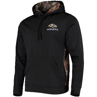 Men's Dunbrooke Black/Realtree Camo Baltimore Ravens Logo Ranger Pullover Hoodie