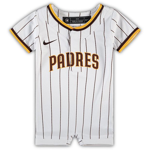 Newborn & Infant Nike White San Diego Padres Official Jersey Romper