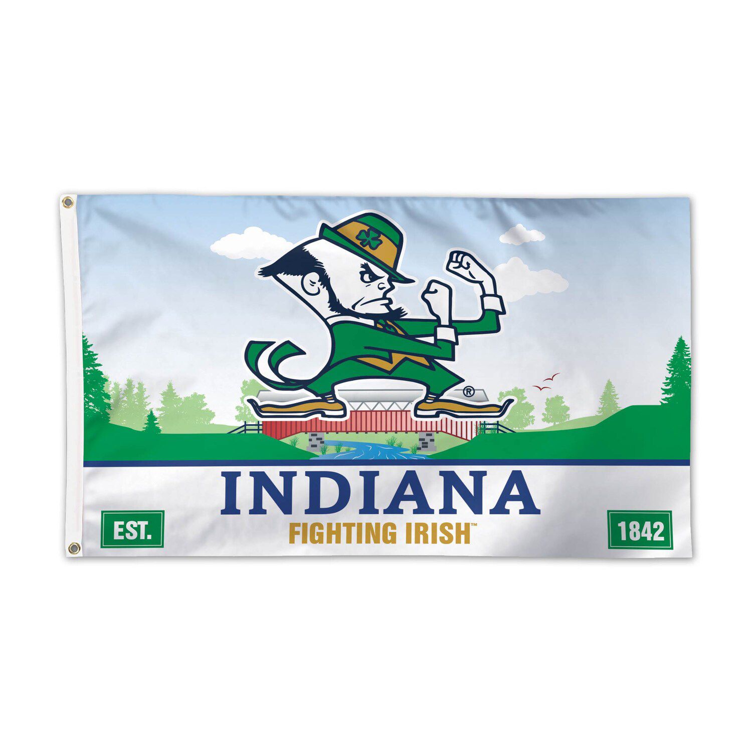 Image for Unbranded WinCraft Notre Dame Fighting Irish Indiana State License Plate One-Sided 3' x 5' Flag at Kohl's.