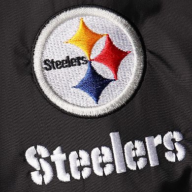 Men's Dunbrooke Black Pittsburgh Steelers Logo Legacy Stadium Full-Zip Jacket