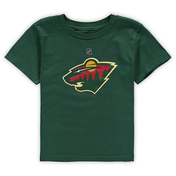 Minnesota Wild Youth Green Alternate Primary Logo T Shirt 