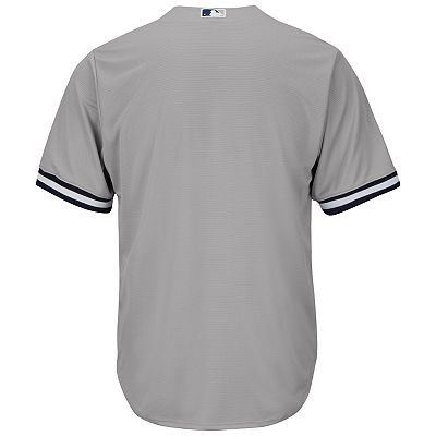 Men s Gray New York Yankees Big Tall Replica Team Jersey