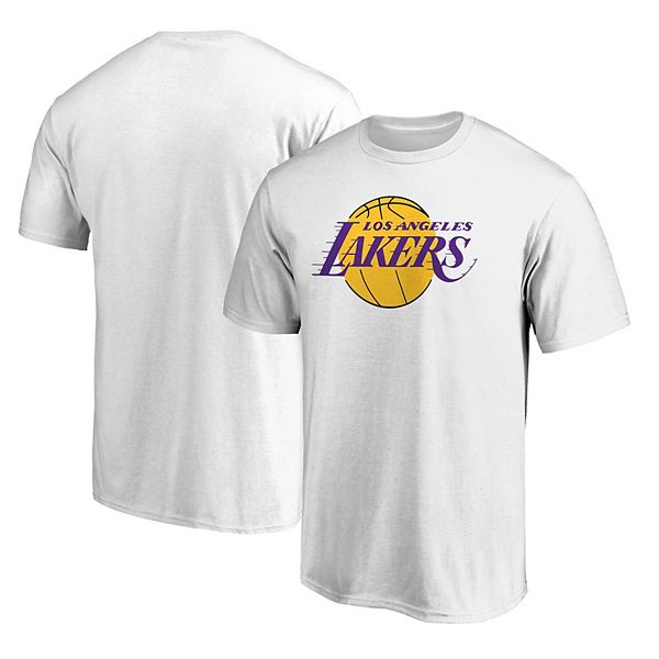 Men's Fanatics Branded White Los Angeles Lakers Primary Team Logo T-Shirt